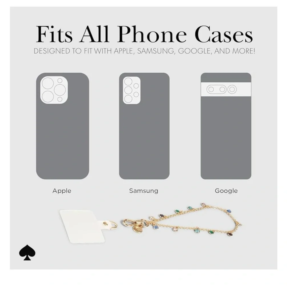 NIB Kate Spade Gold Gem Phone Charm